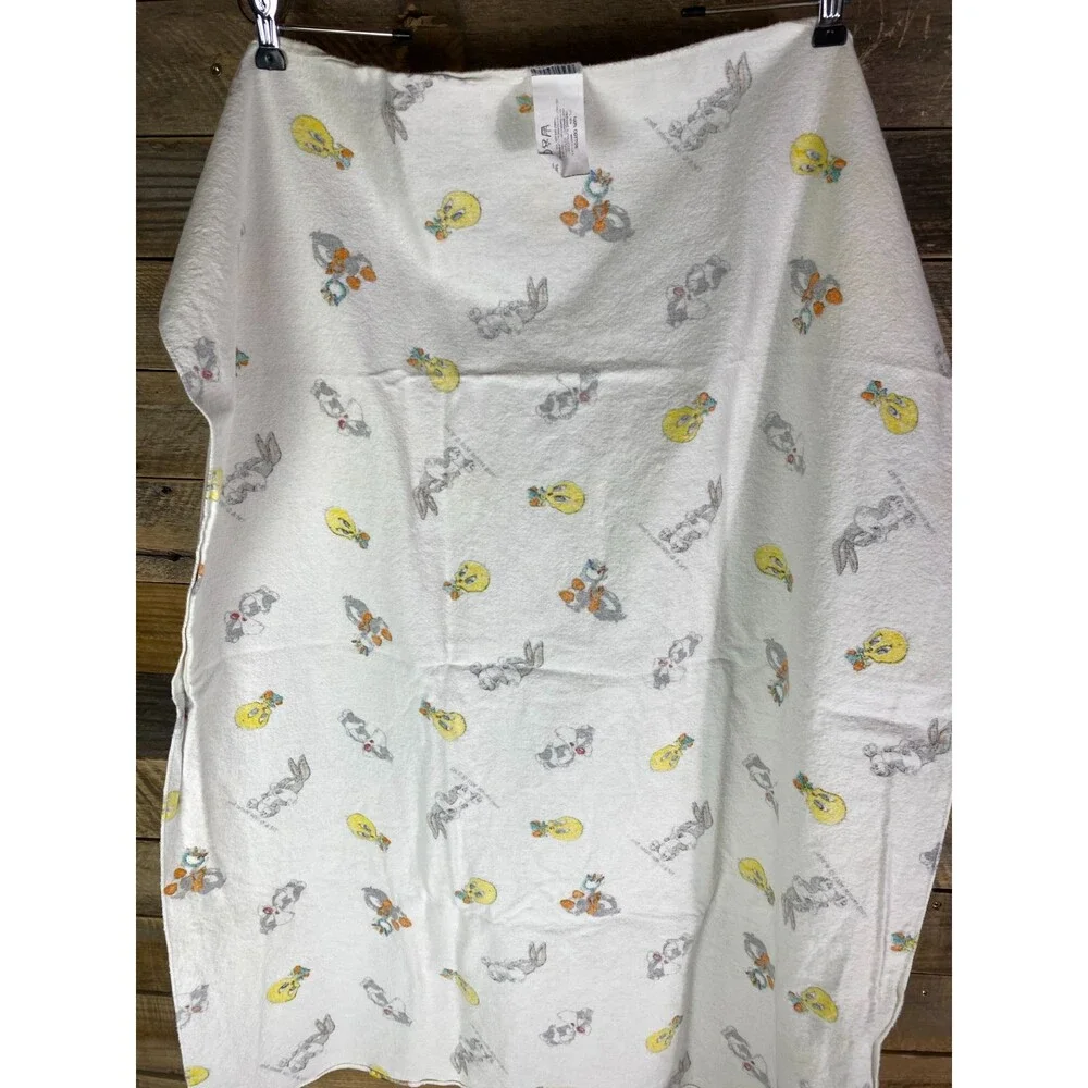 Vintage Looney Tunes Babies Receiving Blanket 1994